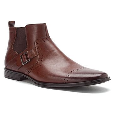 Stacy Adams Mens Mason Plain Toe Ankle Boots Brown Leather 24763 200