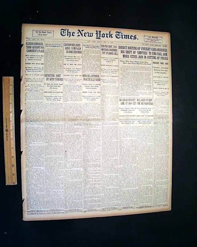 1920 Old Newspaper BATTLE OF MATEWAN Mingo County WV Coal Miners   Sid