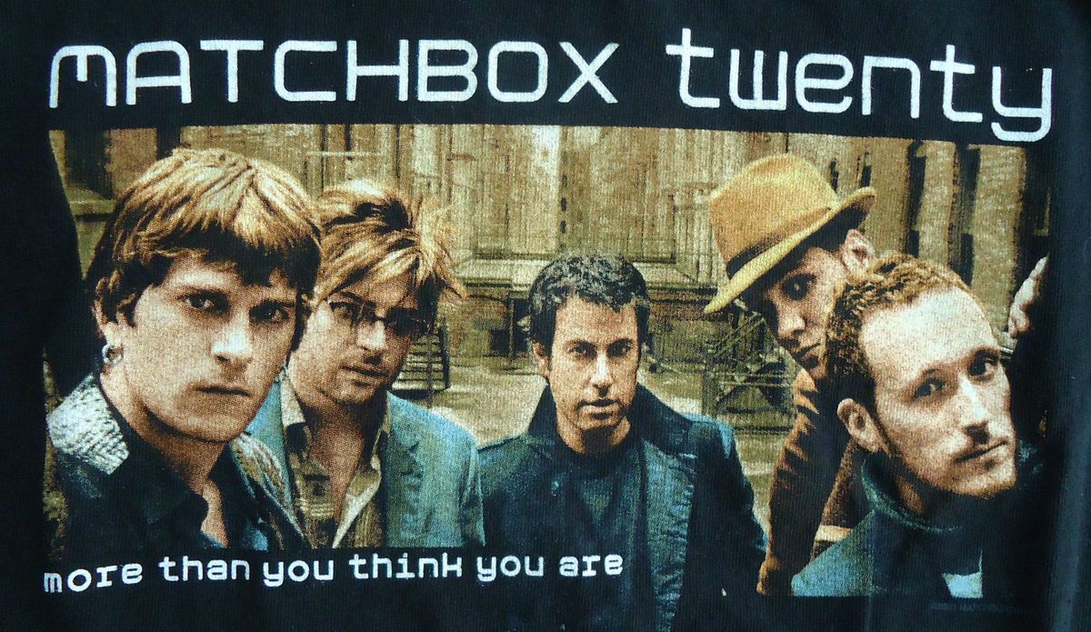 Mens Matchbox Twenty 20 More Than You Think You Are Concert Tour