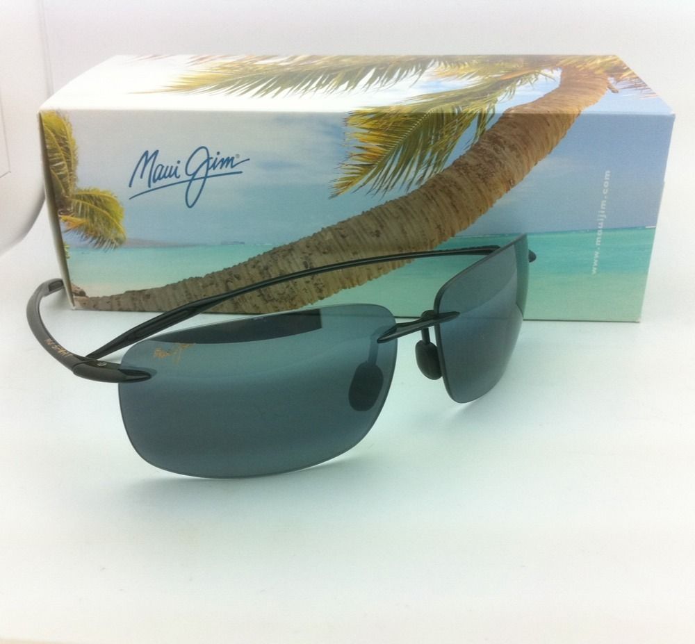 Authentic Maui Jim Sunglasses Breakwall MJ 422 02 63 13 Black w