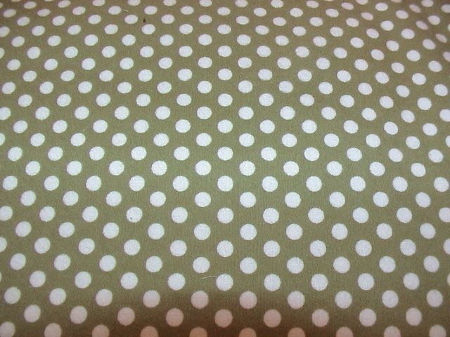 Maywood Studios Woolies Flannel Fabric Sage Green and Cream Dot 4 Yds