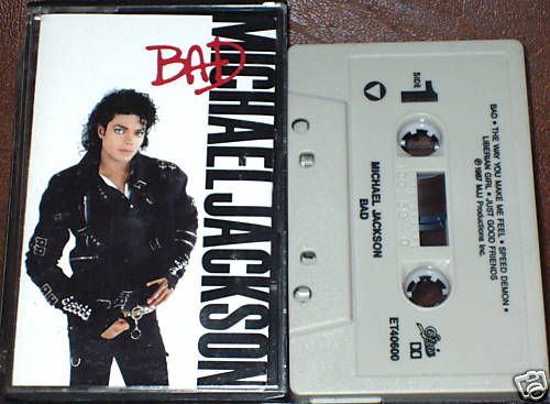 Michael Jackson Bad Cassette Stevie Wonder US Issue