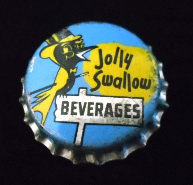 JOLLY SWALLOW Beverages Bottle Cap HTF Methuen MA Beverage Bottle Cap