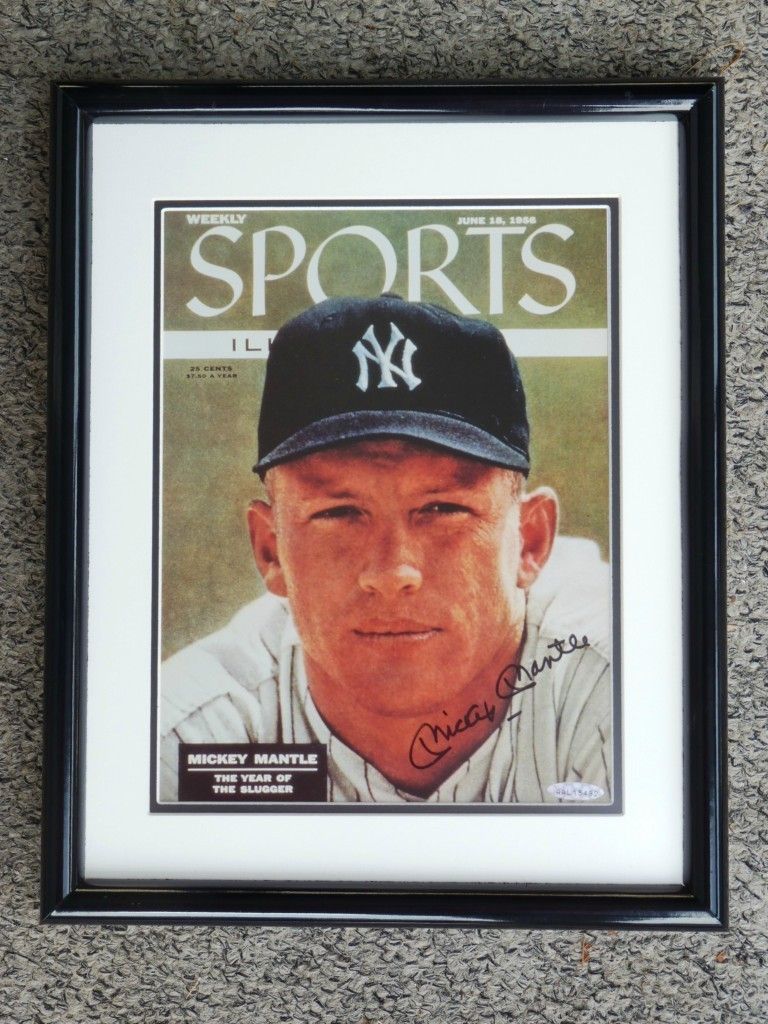 Mickey Mantle Autographed 1956 Sports Illustrated Cover CA