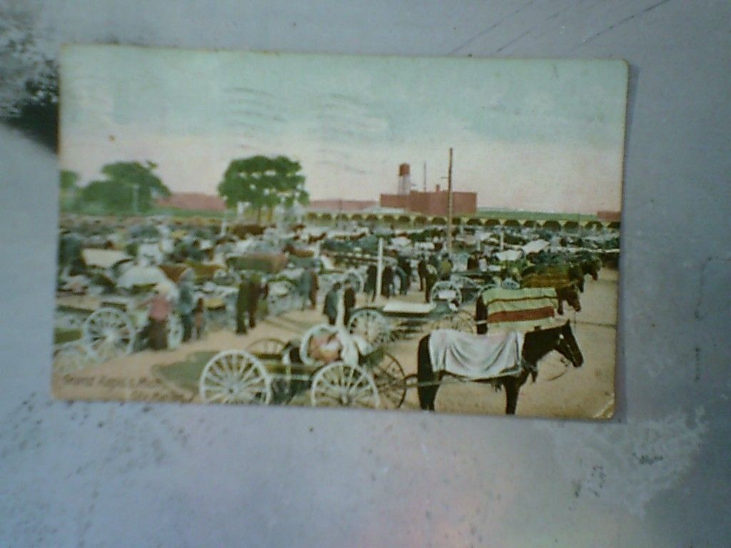 Post Card 1907 Grand Rapids Michigan City Market