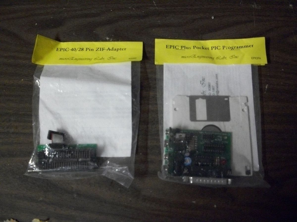 pic microchip epic programmer & adapter for microcontrollers