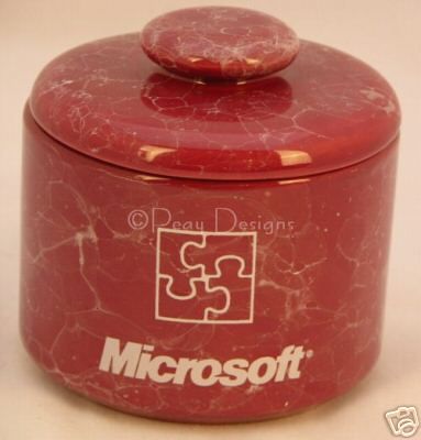 Vintage Microsoft Happy Birthday Money Jar RARE