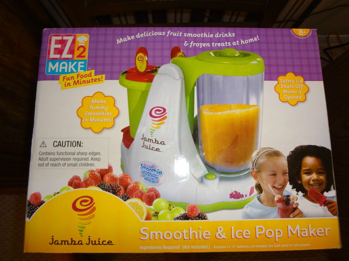 AWESOME NEW EZ 2 Make Jamba Juice Smoothie & Ice Pop Maker + RECIPE