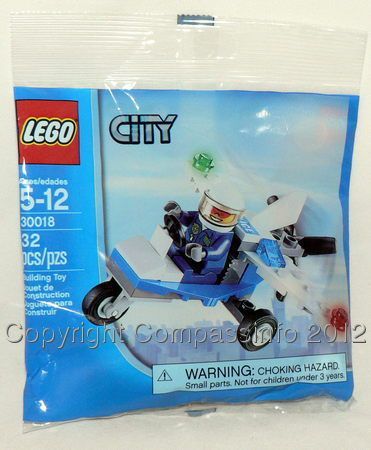 New Lego City Policeman Police Airplane 30018 Microlight