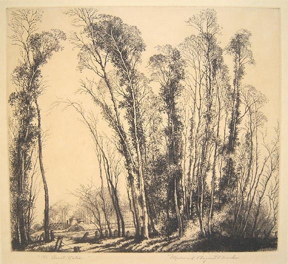 Mildred Bryant Brooks Signed 1925 Original Etching