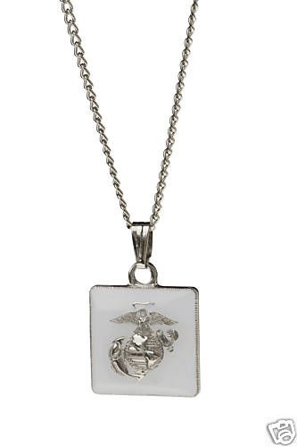 USMC Marine Corps Military Necklace Charm Jewelry