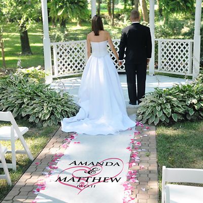 Wedding Aisle Runner Entwined Hearts Aisle Runner 100 17 Colors