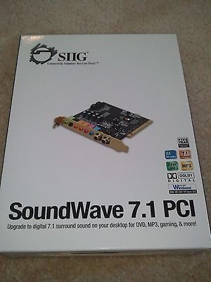SIIG SoundWave PCI 7.1 Sound Card