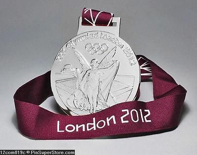 MEDALLION COMMEMORATIVE 2012 LONDON ENGLAND OLYMPIC+RIBBON not pins