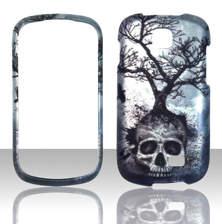 2D Tee Skull Samsung Galaxy Appeal i827 / Ace Q Case Cover Hard Phone