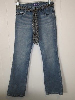 Jolt Girls Size 12 Stylish Boot Cut Blue Jeans Waist 26 Inseam 27 Rise