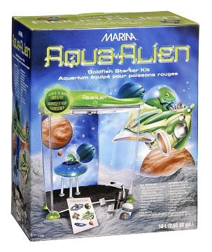 DESKTOP AQUARIUM FISH TANK 2.65 GALLON ALIEN BOY GREEN