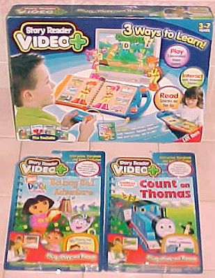 READER VIDEO+PLUS System+THOMAS the Tank TRAIN+DORA Game Lot Set