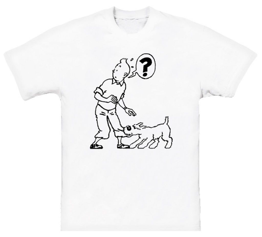 Adventures Of Tin Tin Cartoon Classic T Shirt