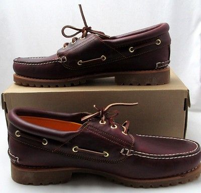 Mens Timberland 3 Eye Classic Lug Shoe Burgundy 50009 Size 13 W/L