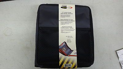 jumbo gray 3 Ring APEGO school Zipper Binders 1.5 Coupon Organizers