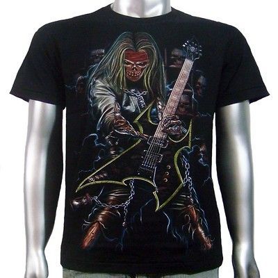 Electric Bass Gibson Guitar Music C.D Tattoo Men T Shirt Size XXL