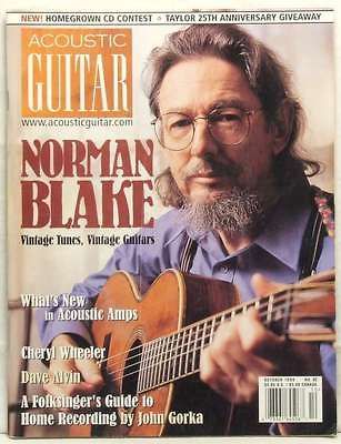 ACOUSTIC GUITAR MAGAZINE NORMAN BLAKE CHERYL WHEELER DAVE ALVIN 1999