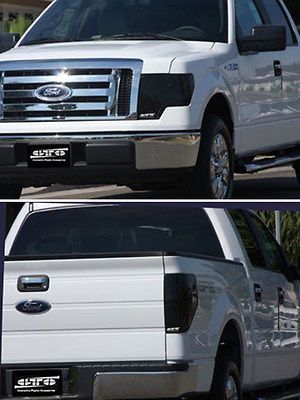 F150 GTS Smoke Acrylic Headlight Taillight Covers Protection 4pc Set