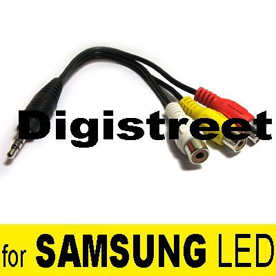 Video Audio AV Component Adapter Lead Cable/Cord for Samsung LED TV