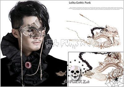 goth visual Reincarnation cosplay Casanova Hero aristocrat domino mask