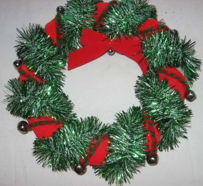 VINTAGE STYROFOAM JINGLE BELLS CHRISTMAS WREATH