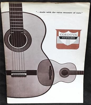 Vintage 64 Cordova Guitars Classical Acoustic Guitar Catalog Price