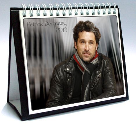 PATRICK DEMPSEY 2013 Desktop Holiday Calendar