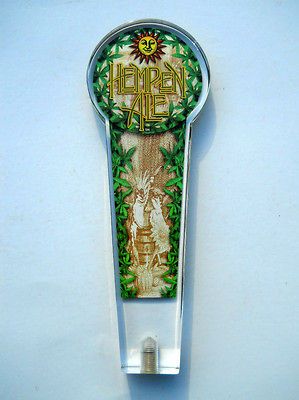 Hempen Ale Beer Tap Handle Draft Keg Knob   Lucite Plastic Excellent