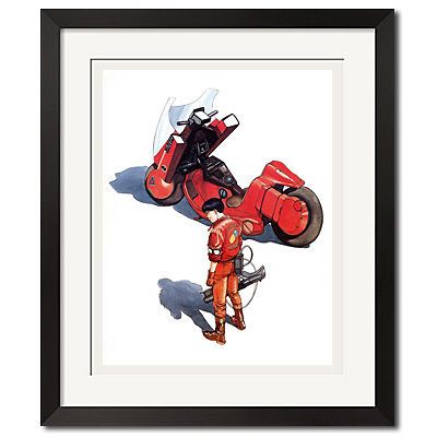 Akira Cyberpunk Kaneda with Laser Gun Poster Print