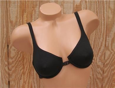 GAP COTTON T SHIRT BRA FRONT CLOSE GRAY, BLK 32D 36AB