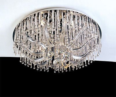 New Crystal Chandelier Light Lighting Ceiling Flush Flushmount AISHA