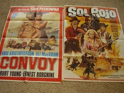 Poster,Red Sun Span. Poster both 27x39 Charles Bronson,Alain Delon