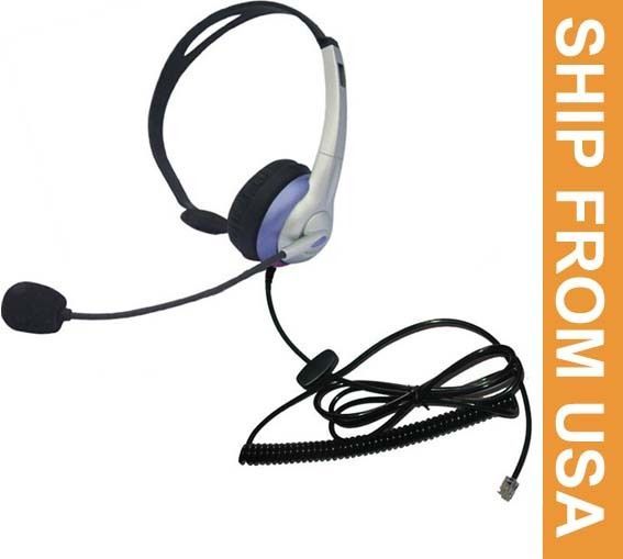 K100 Headset for Nortel ASPIRE Avaya TalkSwitch Toshiba PLT NEC Mitel