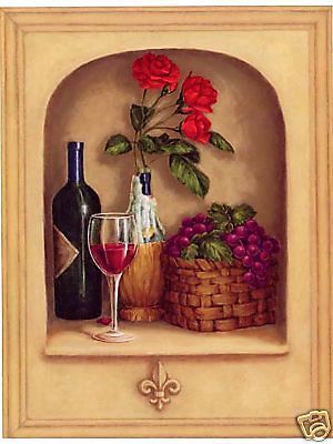 FLEUR DE LIS ALCOVE NICHE WINE WALLPAPER MURAL IB4115