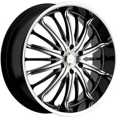 22 inch Akuza Belle black wheels rims 5x4.5 5x114.3 +35