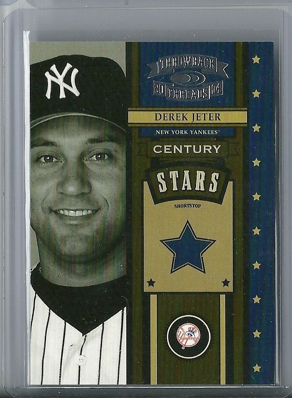 2004 THROWBACK THREADS DEREK JETER INSERT CENTURY STARS INSERT #D 479