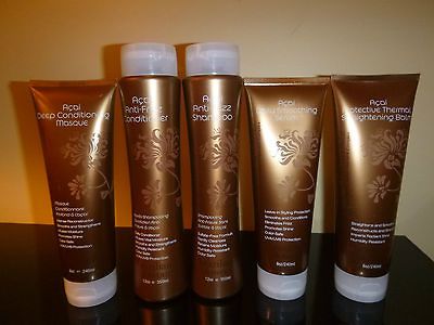 Brazilian Blowout 5 Pack Anti Frizz Shampoo, Conditioner, Masque, Balm