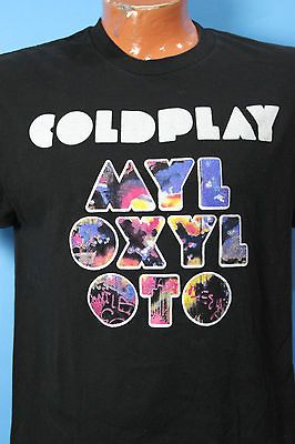 Alternative Rock T Shirt COLDPLAY Mylo Xyloto MX Tour 2012 Size Large