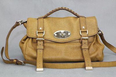 MULBERRY 11AW NWT OLIVE ALEXA SPARKLE TWEED SATCHEL