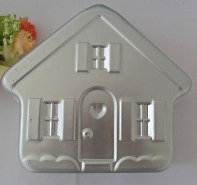 1PCS Aluminum house shape cake mold tart and Boudin mold baking mold