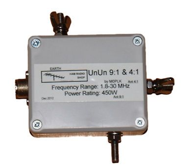 DUAL RATIO TRANSMITTING HF UNUN 91 & 41 1.8 30 MHz 450W  8/90