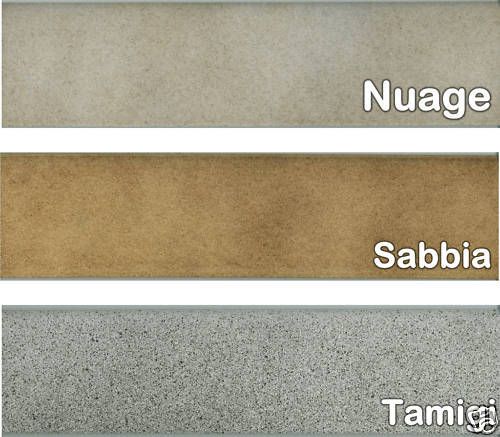 3x12 Ceramic Floor Tile Bullnose & Baseboard, Italian