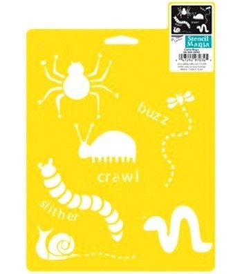 BEE WORM SNAIL SNAKE LADYBUG FLEXIBLE TEMPLATE NEW DELTA 7 X 9