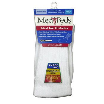 Pair Medi Peds Diabetic Crew Length Socks